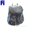 2015 New Casual Women Canvas Backpack Fashion School Bags For Girls Patchwork PU Leather Backpack Shoulder Bag Mochila HC-PB040
